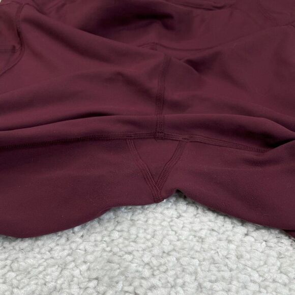 Lululemon Invigorate Hi Rise Crop Legging Red Merlot - Picture 5 of 11